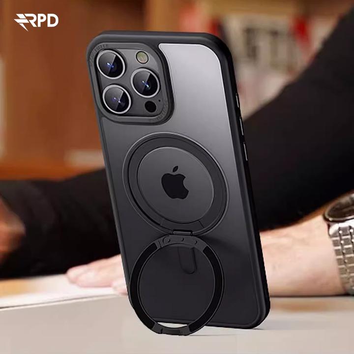 Immagine prodotto RPD Apple Phone 17 Pro - 360 Grad Magsafe Stand Etui schwarz (Apple iPhone 17 Pro)