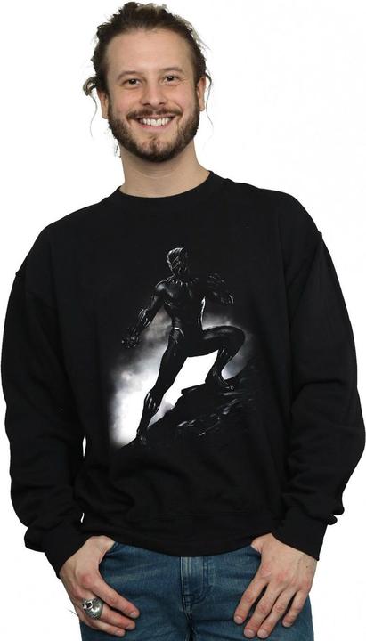 Immagine prodotto Felpa in cotone con posa in piedi di Black Panther (L)