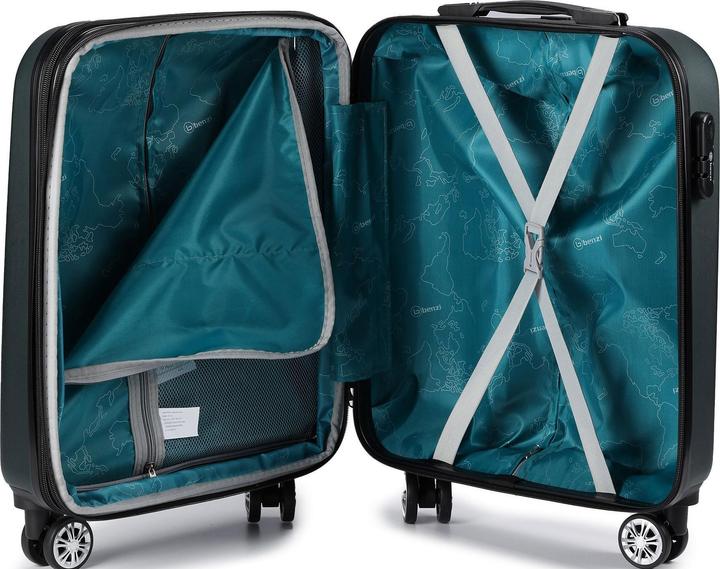 Actual product image Benzi 5493 4 Rollen Kabinentrolley S 53 cm mit Dehnfalte (38 l)