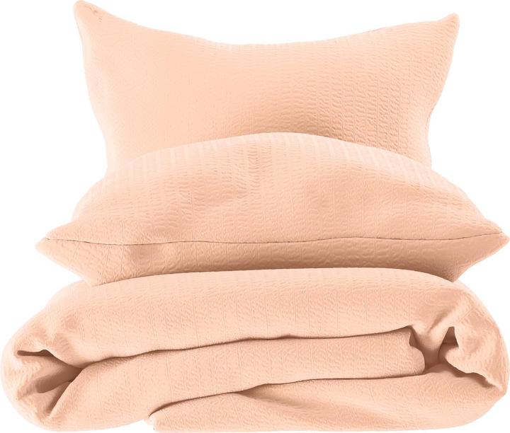 Actual product image Lotus Bettwaren Bed Linen Satin Seersucker uni (Pillowcase, 50 x 70 cm)