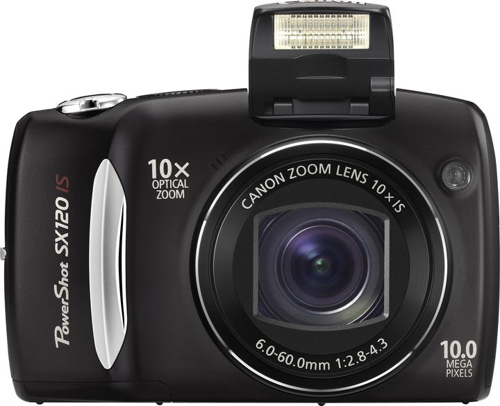 Canon PowerShot SX120 IS, 10 MPixels, zoom 10x, noir (1/2.5")