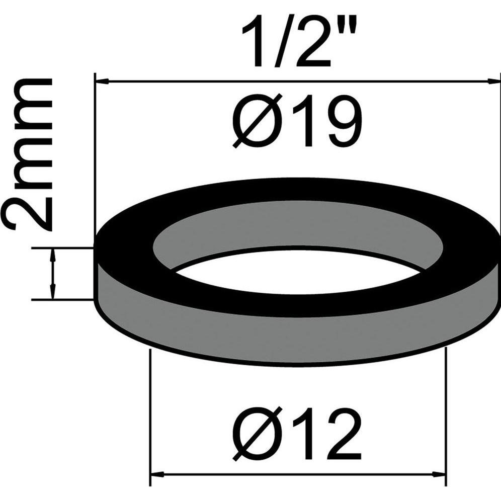 Neoperl, Zubehör Sanitärinstallation, Gummdichtung 12x19x2mm 10