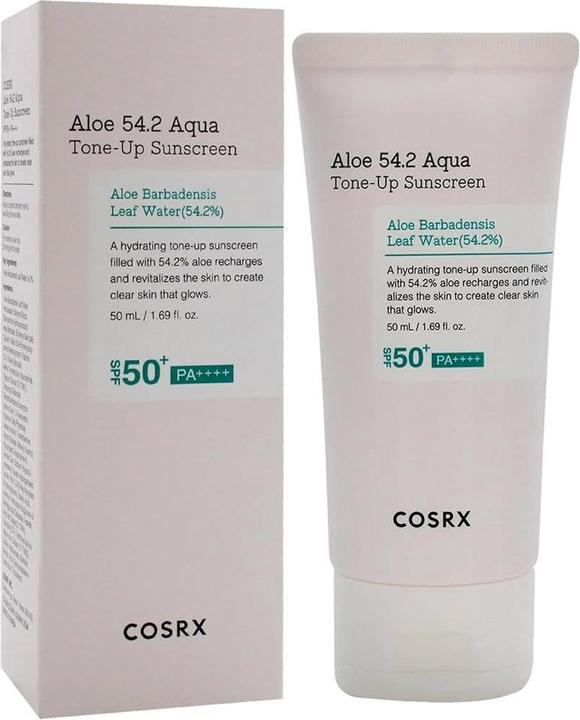 Actual product image Cosrx Aloe 54.2 Aqua Tone Up (Suntan cream, SPF 50+, 50 ml)