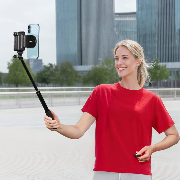 Actual product image Hama Kameragriff "MagGrip" für Handy, Haltegriff magnetisch, Fernauslöser, 1/4"