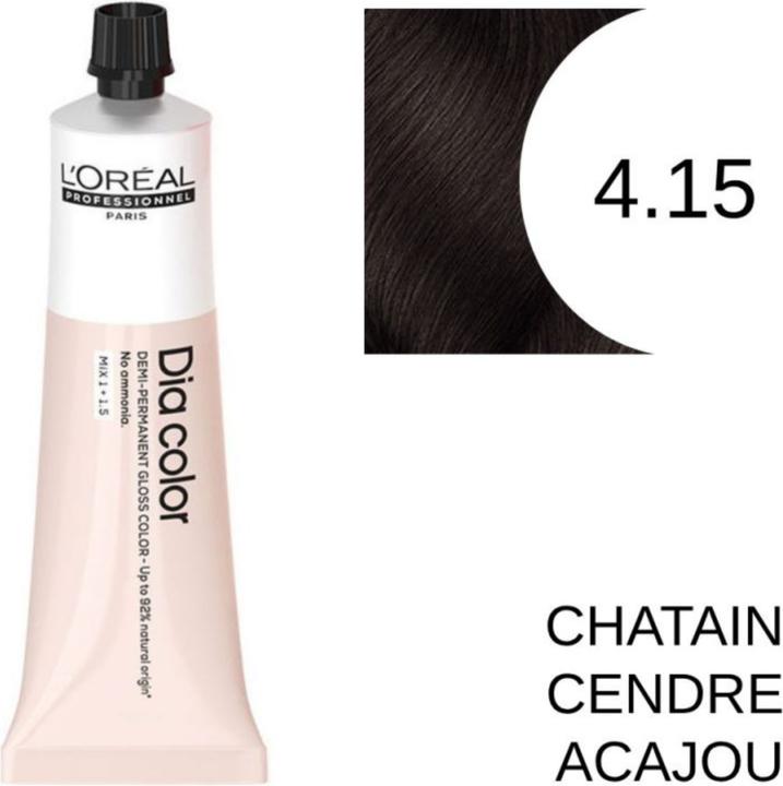 Immagine prodotto L'Oréal Paris Loreal DIA Colour 4.15 Marrone Medio Cenere Mogano 60 ml (4,15 - Frassino castagno marrone mogano)