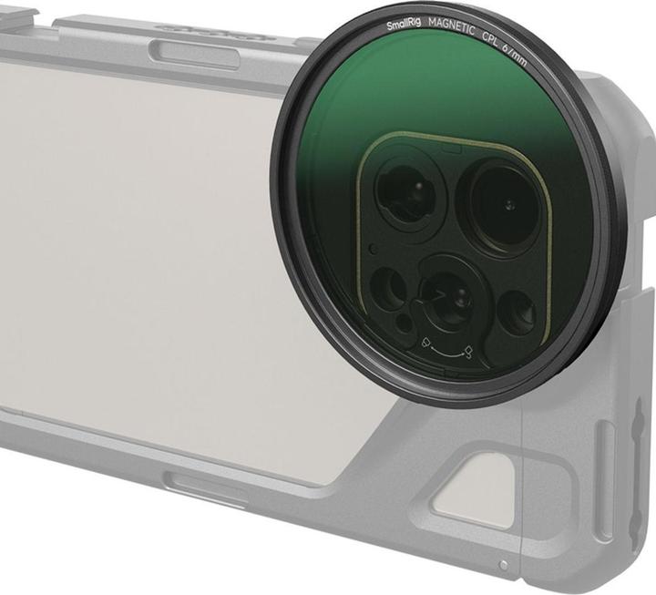 Productafbeelding SmallRig Clip-on CPL filter (67 mm) met M-mount adapter