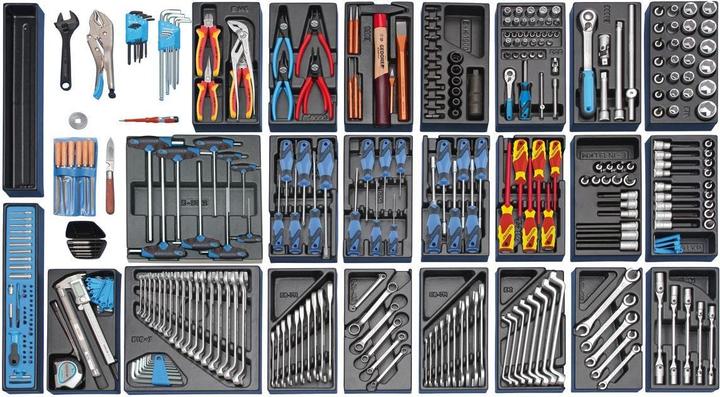 Actual product image Gedore 1500 ES-03-2004 Tool assortment in tool trolley (325 x)