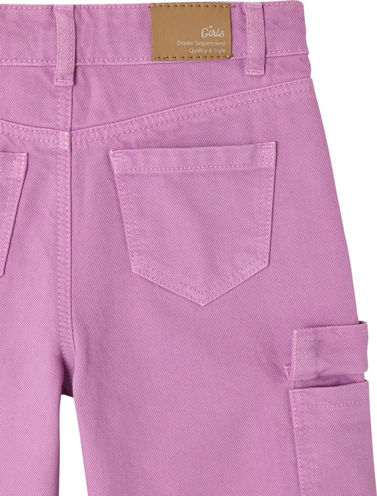 Actual product image Vertbaudet Mädchen Cargo-Hose mit weitem Bein (146)