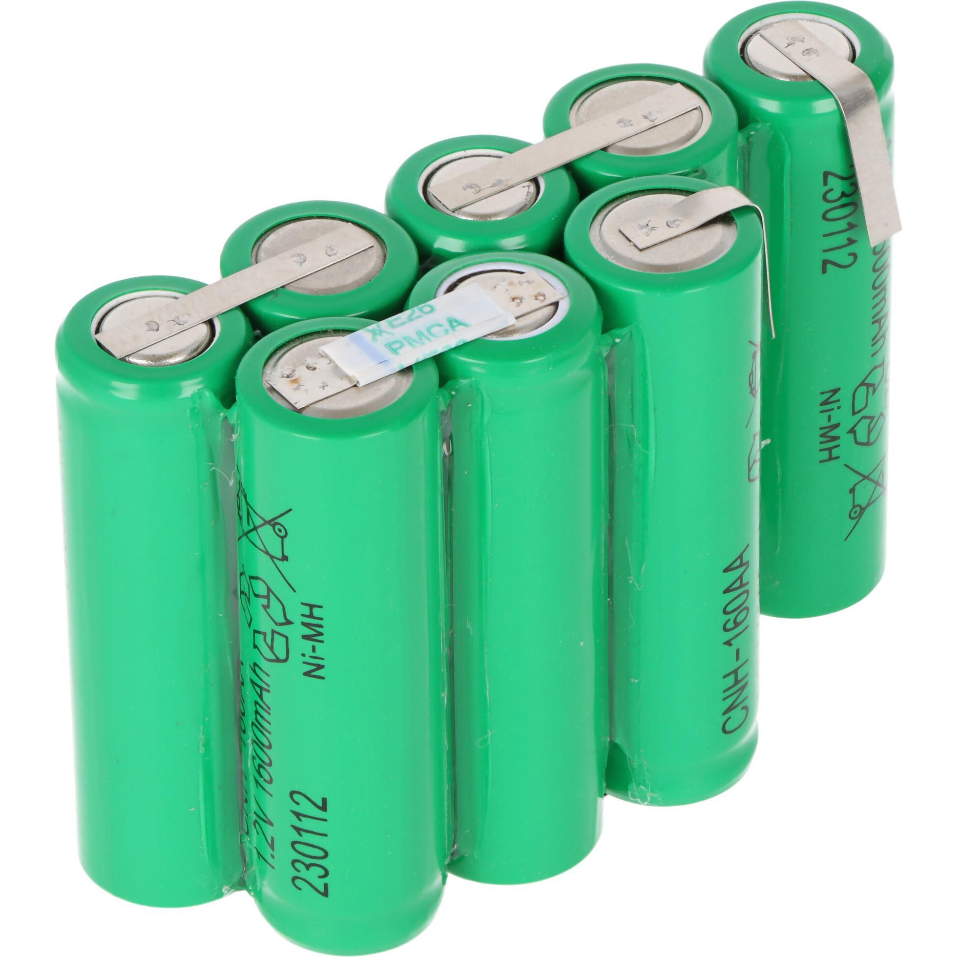 XCell Akku passend für MCW-D 521 Mikrofon mit 9,6 Volt 1600mAh NiMH Akkupack 1600mAh, Telefon Zubehör