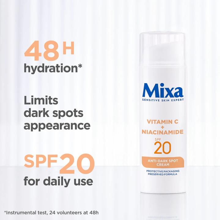 Actual product image Mixa Vitamin C + Niacinamide (50 ml, Day cream, SPF 20)