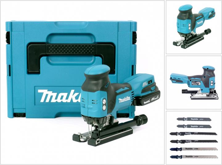 Produktbild Makita DJV 181 Y1J Akku Pendelhubstichsäge 18V Brushless + 1x Akku 1,5Ah + Makpac - ohne Ladegerät