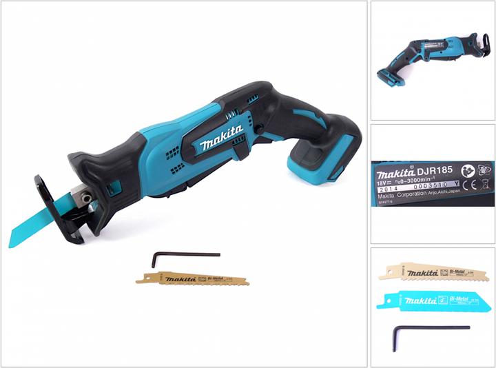 Productafbeelding Makita DJR 185 Z Reciprocerende Zaag 18 V Li-Ion Solo - zonder batterij, zonder oplader