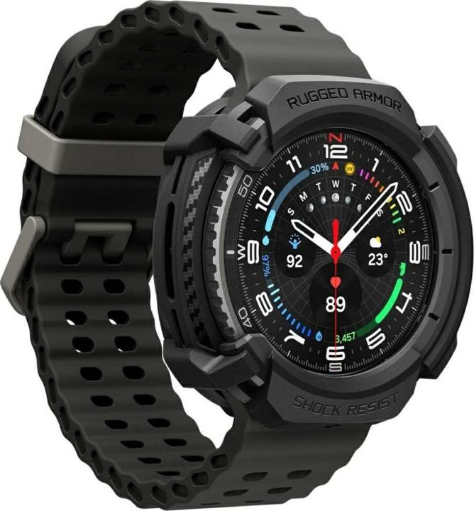 Spigen - Rugged Armor - Samsung Galaxy Watch8 Classic - Black