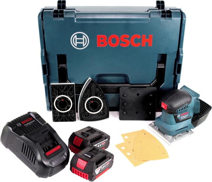 Actual product image Bosch Professional GSS 18V-10 battery orbital sander 18V + 2x battery 5.0Ah + charger + L-Boxx (Sander)