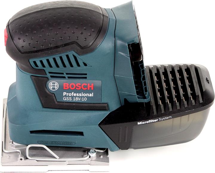 Actual product image Bosch Professional GSS 18V-10 battery orbital sander 18V + 2x battery 5.0Ah + charger + L-Boxx (Sander)