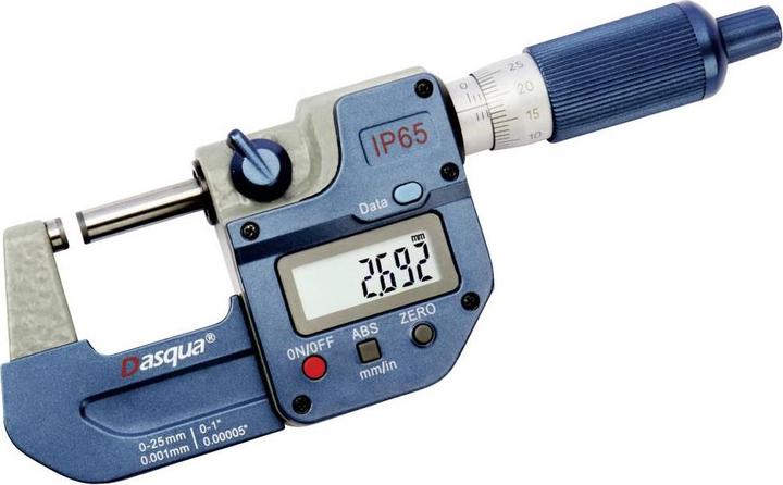 Dasqua 4410-1105-A Neue verbesserte digitale Aussenmessschraube IP65 mit doppelten IP67-Chips mit di