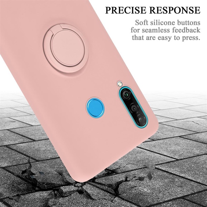 Actual product image Cadorabo TPU Liquid Ring Silicone Case Cover (Huawei P30 Lite)