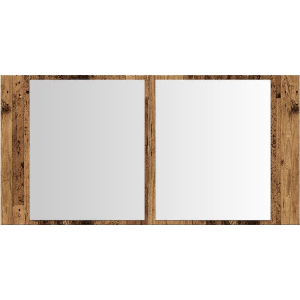 Thumbnail - VidaXL, Spiegelschrank, LED-Spiegelschrank -Optik (90 x 12 x 45 cm)