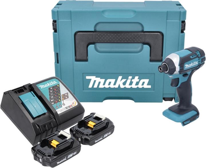 Productafbeelding Makita DTD 152 RAJ Accu slagmoersleutel 18 V 165 Nm 1/4" + 2x accu 2.0 Ah + lader + Makpac