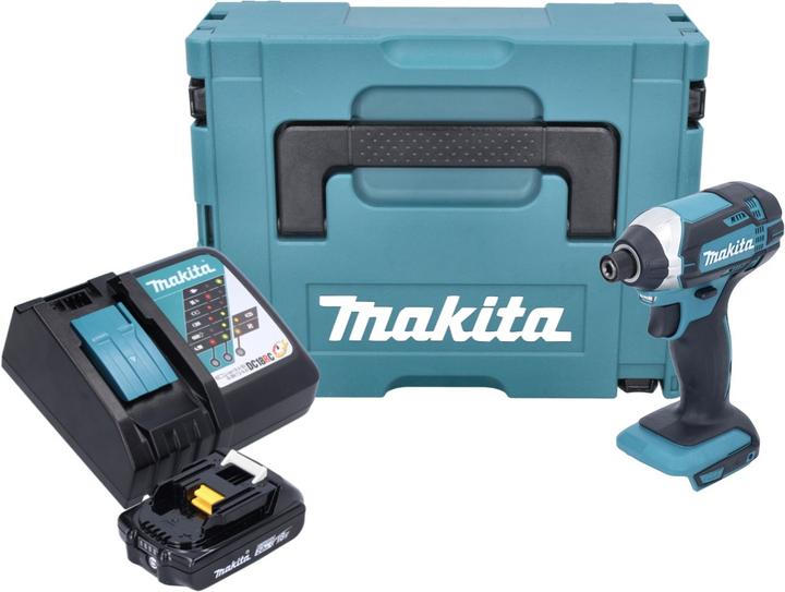 Productafbeelding Makita DTD 152 RA1J Accu slagmoersleutel 18 V 165 Nm 1/4" + 1x accu 2.0 Ah + lader + Makpac