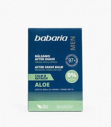 Actual product image Babaria AMOSVITAL Aloe and Cannabis Seed Oil After Shave Balm (Aftershave balm)