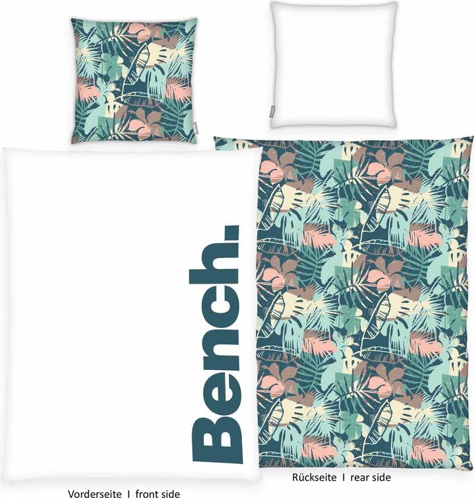Produktbild Bench Bettwäsche "Hawaii" "Made in Green" (80/80 +135/200 cm) (Bettwäsche Set, 135 x 200 cm, 80 x 80 cm)