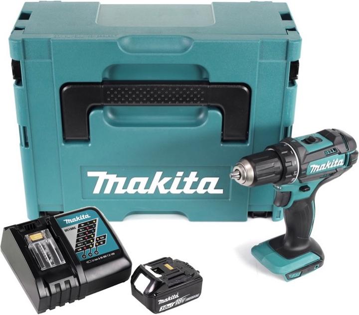 Actual product image Makita DDF 482 RF1J cordless drill driver 18V 62Nm in Makpac + 1x 3,0 Ah battery + charger