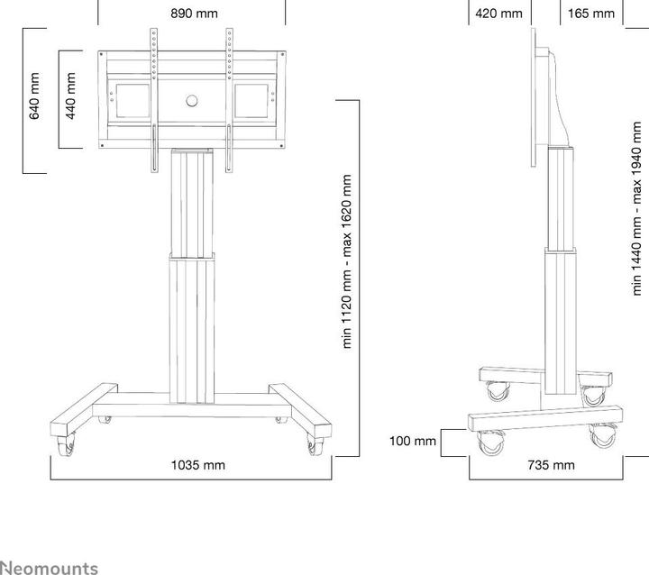 Produktbild Neomounts M2500 (Universal, 100", 150 kg)
