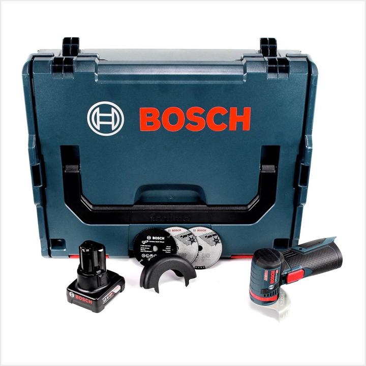 Actual product image Bosch Professional Bosch GWS 12V-76 Professional Cordless Angle Grinder + L-Boxx + 1 x Battery GBA 6,0 Ah - without cha (76 mm)