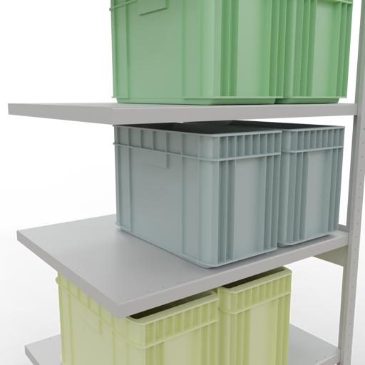 Actual product image Schulte Lagertechnik MULTIplus330 boltless bay system with length ledger