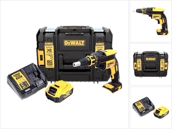 Produktbild DeWalt DCF 620 P1 Akku Trockenbauschrauber 18 V 30 Nm Brushless + 1x Akku 5,0 Ah + Ladegerät + TSTAK (Akkubetrieb)