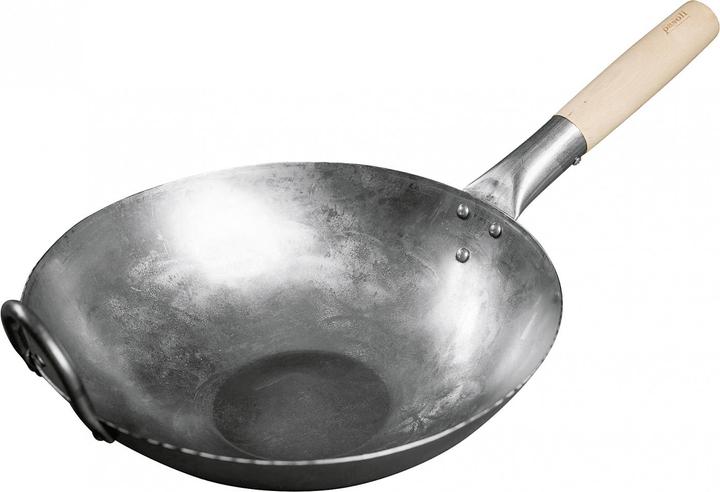Actual product image Pasoli Handgehämmerter Wok (30 cm, Wok, Carbon steel, Steel)