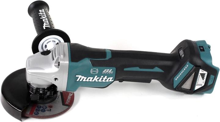 Actual product image Makita DGA 517 G1J Cordless angle grinder 18 V 125 mm brushless + 1x rechargeable battery 6.0 Ah + Makpac (125 mm)