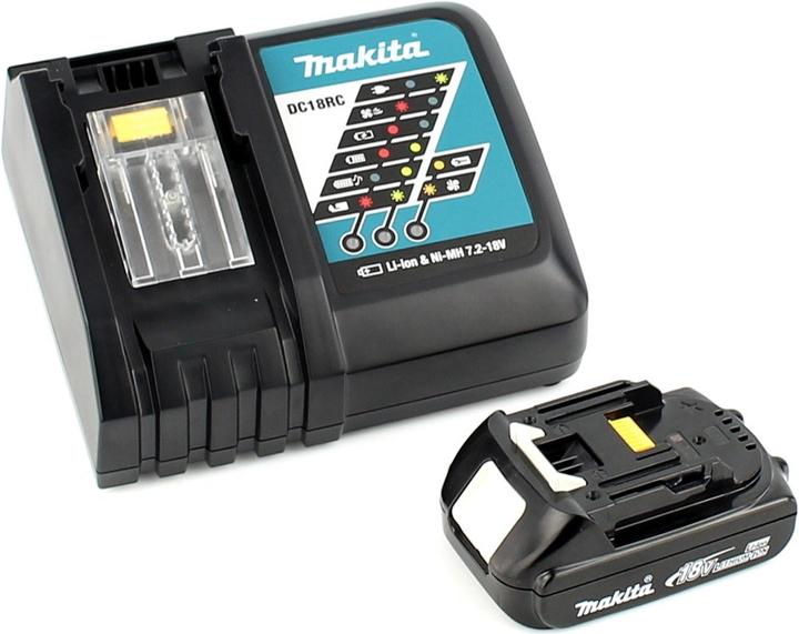 Actual product image Makita DJV 182 RA1J Battery pendulum jigsaw 18 V Brushless + 1x battery 2.0 Ah + charger + Makpac