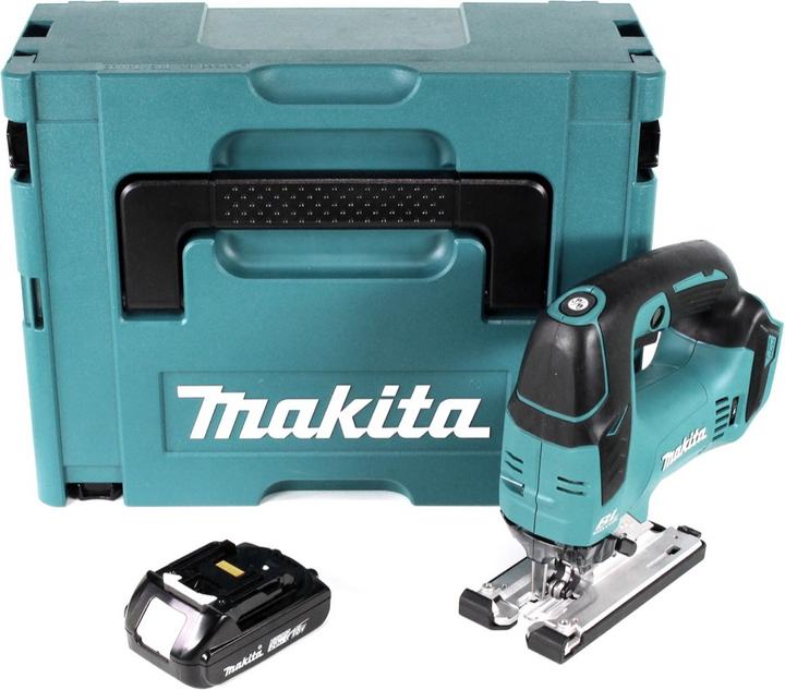 Actual product image Makita DJV 182 A1J Battery pendulum jigsaw 18 V Brushless + 1x battery 2.0 Ah + Makpac - without charger