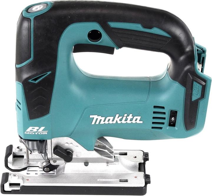 Actual product image Makita DJV 182 RA1J Battery pendulum jigsaw 18 V Brushless + 1x battery 2.0 Ah + charger + Makpac
