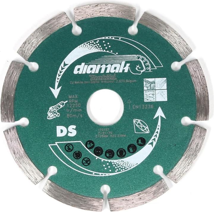Productafbeelding Makita Diamak 125 mm 5 st. ( 5x D-61139 ) Diamantdoorslijpschijf voor steen, beton 22,23 mm