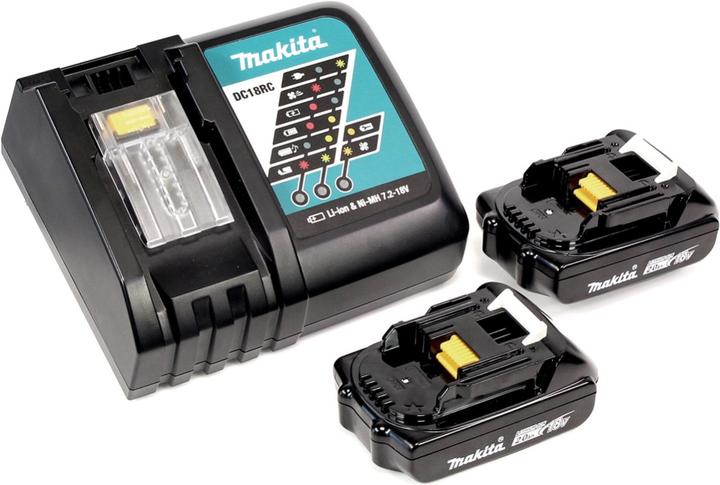 Actual product image Makita DJV 182 RAJ Battery pendulum jigsaw 18 V Brushless + 2x battery 2.0 Ah + charger + Makpac