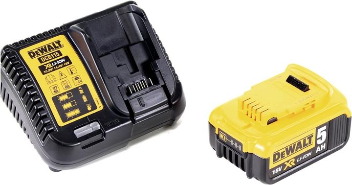 Actual product image DeWalt DCS 391 P1 Battery Circular Saw 18 V 165 mm + 1x Battery 5.0 Ah + Charger + TSTAK
