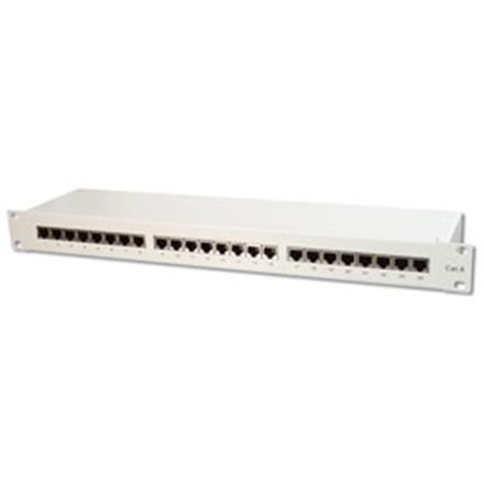 Actual product image Digitus Patch Panel 48,3cm 19Z 48Port 2U Cat6 unshielded black RAL 9005 Cable installation with LSA Leis...