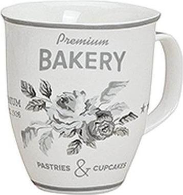 White with rose pattern and premium bakery print