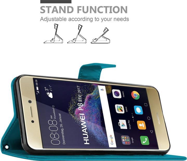 Produktbild Cadorabo Flower Book Cover (Huawei P8 Lite (2017))
