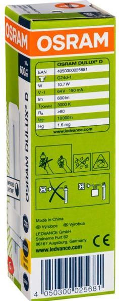 Immagine prodotto Osram Dulux (G24d-1, 600 lm, 1 x)