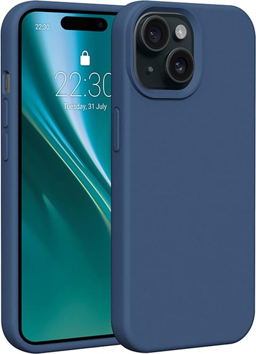 Image du produit Etteri Coque en silicone pour iPhone 11 bleu foncé (Apple iPhone 11)