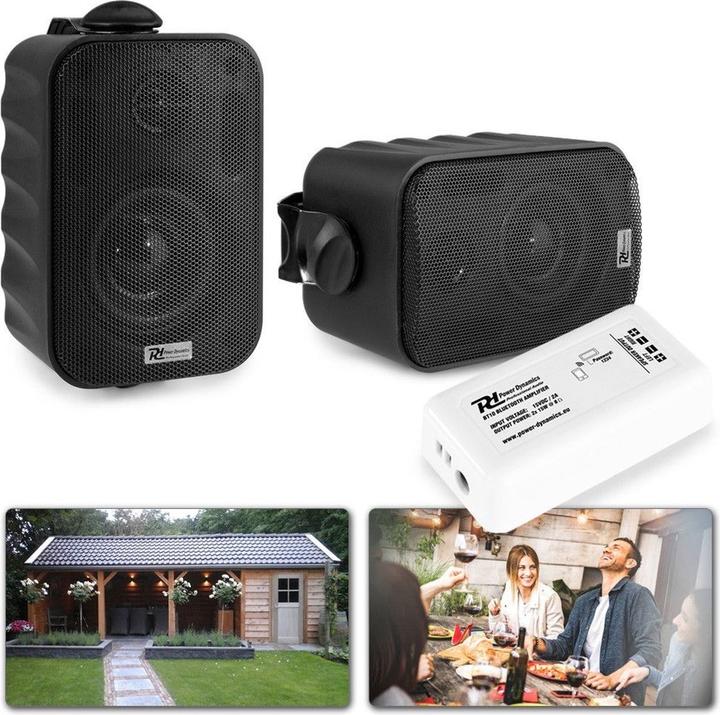 Image du produit Power Dynamics Soundsystem für Garten, Terrasse usw. - Bluetooth -Soundsystem mit 2 (2x 15 W)