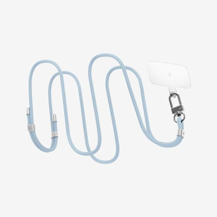 Produktbild Spigen Universal Strap Set Crossbody& Wrist zestaw smyczy do telefonu niebieski/mute blue AFA08