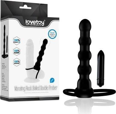 Lovetoy Augenbinde Silber und Schwarz mit Gummizug