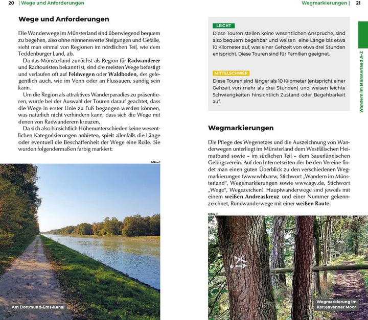 Produktbild Wanderführer Münsterland : 30 Wanderungen (Deutsch, Roland Föll, 2021)