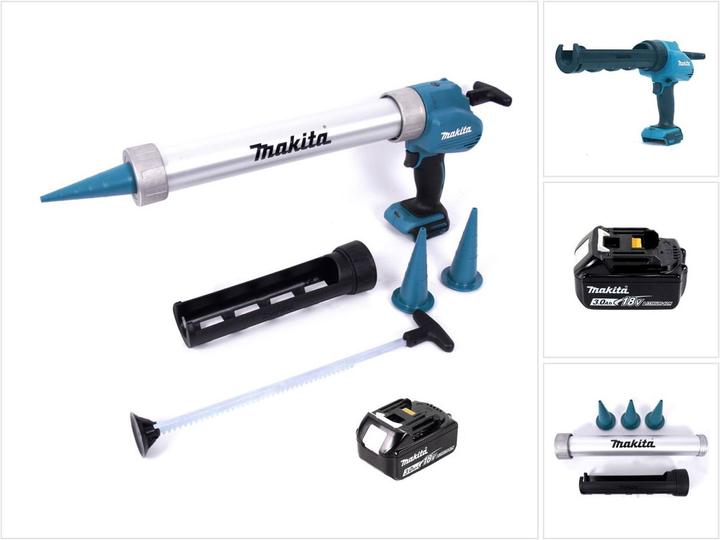 Makita DCG 180 F1X Pistola a cartuccia a batteria 18 V + 1x batteria 3,0 Ah - senza caricatore