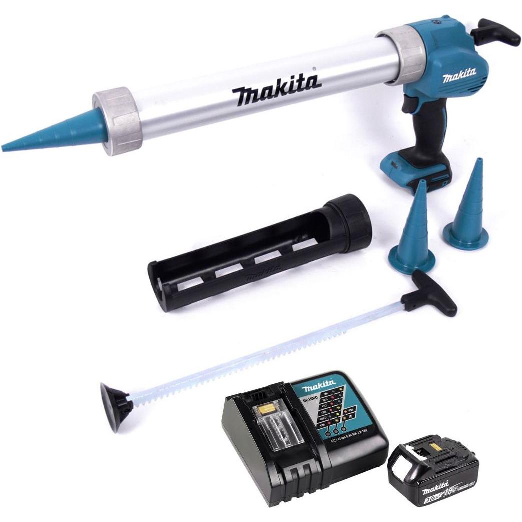 Thumbnail - Makita, Kartuschenpistole + Fettpresse, DCG 180 RF1X Akku Kartuschenpistole 18 V + 1x Akku 3,0 Ah + Ladegerät